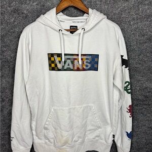 Vans Harry Potter White Logo Hoodie - Men's Pullover Sweatshirt Hoodie